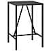 Set Bar Giardino 3 pz Nero Polyrattan e Legno Massello Acacia - Foto miniatura 8