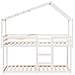 Letto a Castello con Tetto Bianco 90x200 cm in Legno di Pino - Foto miniatura 8