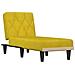 Chaise Longue In Velluto Giallo - Foto miniatura 2