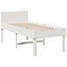 Letto Senza Materasso Bianco 90x200 Cm Legno Massello Di Pino - Foto miniatura 3