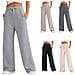 Pantaloni Casual A Vita Alta Gray M - Foto miniatura 3