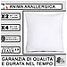 Set 2 Imbottiture Cuscini Divano 45 Cm, Anima Anallergica, Cuscino Morbido Per Arredo, Cuscino Interno Made In Italy (2 Imbottiture, 45x45 Cm) - Foto miniatura 2