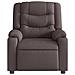 Poltrona Reclinabile Marrone Scuro in Tessuto - Foto miniatura 3