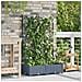 Fioriera con Trellis 2 pz Grigio Chiaro 80x40x125.5 cm - Foto miniatura 3