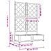 Fioriera con Trellis 2 pz Grigio Chiaro 80x40x125.5 cm - Foto miniatura 9