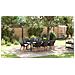 Set da Pranzo da Giardino 9 Pezzi Rattan Polietilene Nero - Foto miniatura 5