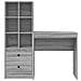 Scrivania con Storage Grigio Sonoma Legno Ingegnerizzato - Foto miniatura 7