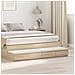 Cassetti per Letti  Rovere Sonoma 135x36,5x16,5 cm in Legno Ingegnerizzato - Foto miniatura 2
