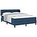 Letto box spring con materasso Blu 140 x 190 cm Tessuto - Foto miniatura 3