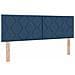 Letto box spring con materasso Blu 140 x 190 cm Tessuto - Foto miniatura 5