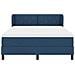 Letto box spring con materasso Blu 140 x 190 cm Tessuto - Foto miniatura 7