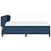 Letto box spring con materasso Blu 140 x 190 cm Tessuto - Foto miniatura 8