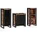 Set di mobili per il bagno 3 pcs Legno massello riciclato - Foto miniatura 1