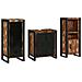 Set di mobili per il bagno 3 pcs Legno massello riciclato - Foto miniatura 2
