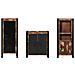 Set di mobili per il bagno 3 pcs Legno massello riciclato - Foto miniatura 7