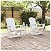 Sdraio Rocking Adirondack 2 pcs Bianco HDPE - Foto miniatura 3