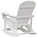 Sdraio Rocking Adirondack 2 pcs Bianco HDPE - Foto miniatura 7
