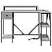 Scrivania Grigio sonoma 120 x 79 x 86.5 cm Legno multistrato - Foto miniatura 6