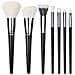 Set Di 7 Pennelli Per Trucco Black Onyx - Pennelli In Fibra Sintetica Morbida Per Un'applicazione Impeccabile - Foto miniatura 1