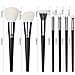 Set Di 7 Pennelli Per Trucco Black Onyx - Pennelli In Fibra Sintetica Morbida Per Un'applicazione Impeccabile - Foto miniatura 2