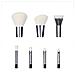Set Di 7 Pennelli Per Trucco Black Onyx - Pennelli In Fibra Sintetica Morbida Per Un'applicazione Impeccabile - Foto miniatura 3