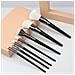 Set Di 7 Pennelli Per Trucco Black Onyx - Pennelli In Fibra Sintetica Morbida Per Un'applicazione Impeccabile - Foto miniatura 4