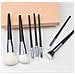 Set Di 7 Pennelli Per Trucco Black Onyx - Pennelli In Fibra Sintetica Morbida Per Un'applicazione Impeccabile - Foto miniatura 6