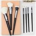 Set Di 7 Pennelli Per Trucco Black Onyx - Pennelli In Fibra Sintetica Morbida Per Un'applicazione Impeccabile - Foto miniatura 7