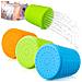 Set Da 5 Testine Doccia Portatili In Silicone Per Animali Domestici - Strumento Per Bagno Esterno Green - Foto miniatura 3