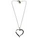 Collana Cuore Nero In Argento 7-10 Micron - Foto miniatura 1