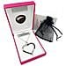 Collana Cuore Nero In Argento 7-10 Micron - Foto miniatura 5