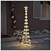 Albero di Natale LED Bianco caldo 51 x 51 x 190 cm Metallo - Foto miniatura 3