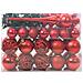 Set di Palle di Natale con 150 LED 61 pcs Rosso Plastica - Foto miniatura 3