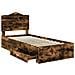 Struttura del letto Rovere fumé 90 x 200 cm Legno multistrato - Foto miniatura 5