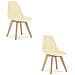Sedia KITO - Sedie ergonomiche da pranzo /ufficio color crema x 2 - Foto miniatura 1