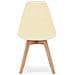 Sedia KITO - Sedie ergonomiche da pranzo /ufficio color crema x 2 - Foto miniatura 3