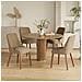 Sedie Da Pranzo Set Da 2 Con Schienale Alto Stile Vintage Chic, Seduta Confortevole, Ideali Per Cucina E Sala Da Pranzo, Marrone - Foto miniatura 8