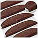 Tappetini per scale autoadesivi Semicircolare 15 pcs Marrone - Foto miniatura 2
