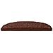 Tappetini per scale autoadesivi Semicircolare 15 pcs Marrone - Foto miniatura 4