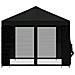 Gazebo da giardino con pareti laterali 3 x 3 m Nero - Foto miniatura 6