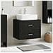 Mobile da Bagno da Muro Rovere Nero 62,5 x 44,5 x 50 cm - Foto miniatura 6