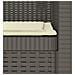 Poltrona a 1 Posto con Cuscino Aspetto Rattan PP Grigio Chiaro - Foto miniatura 6