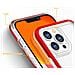 Trasparente Custodia 3 In 1 Per Iphone 13 Pro Max Con Cornice, Rosso Gelato - Foto miniatura 2
