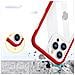 Trasparente Custodia 3 In 1 Per Iphone 13 Pro Max Con Cornice, Rosso Gelato - Foto miniatura 3