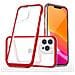 Trasparente Custodia 3 In 1 Per Iphone 13 Pro Max Con Cornice, Rosso Gelato - Foto miniatura 4