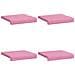 Cuscino per panchina 4 pz Tessuto Rosa Profondità 35 cm - Foto miniatura 6