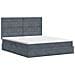 Letto con contenitore e materasso Grigio Scuro 140 x 200 cm - Foto miniatura 8