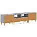 Mobile TV LED a 5 pezzi Sonoma grigio Legno ingegnerizzato - Foto miniatura 2