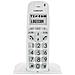 Telefono Fisso Cordless Dect Anziani Con Tasti Grandi E Schermo, Bianco - Foto miniatura 2
