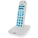 Telefono Fisso Cordless Dect Anziani Con Tasti Grandi E Schermo, Bianco - Foto miniatura 4